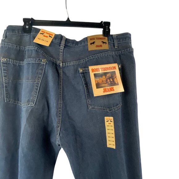 Ross Thomson Mens Blue Jeans 40x32 Denim Relaxed Fit Style JE4230 - Picture 4 of 6